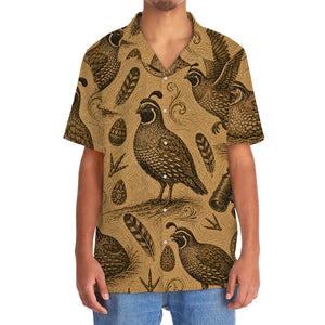 Quail Hunting Vintage Artwork Hawaiian Shirt