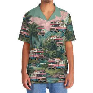 Pastel Camper Van Hawaiian Shirt