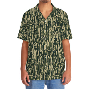 Deer Stripe Camouflage Hawaiian Shirt