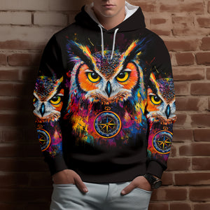 Not All Who Wander Are Lost Owl All Over Print Shirt