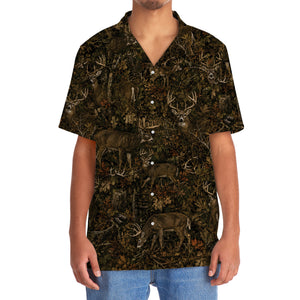 Deer Hunting Forest Camouflage Hawaiian Shirt