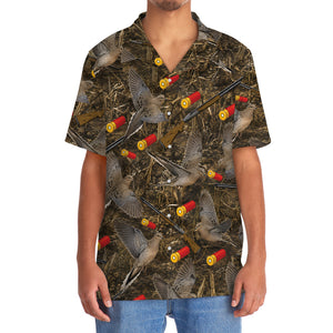 Vintage Camouflage Dove Hunting Hawaiian Shirt