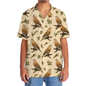Vintage Wild Dove Pattern Hawaiian Shirt