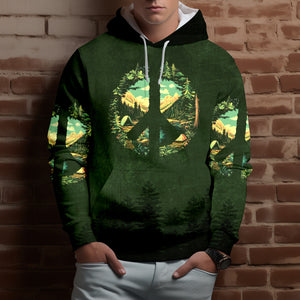 Camp Life Peace Sign All Over Print Shirt