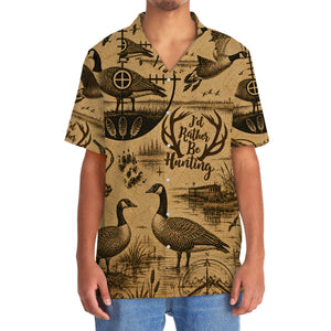 Goose I'd Rather Be Hunting Hawaiian Shirt