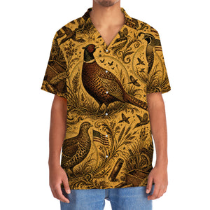 Upland Bird Hunting Legend Vintage Art Hawaiian Shirt