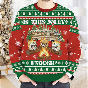 Jolly Burnt Marshmallow Ugly Sweater