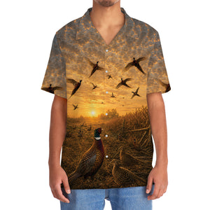 Wild Pheasant Hunting Nature Hawaiian Shirt
