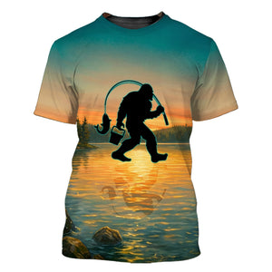Bigfoot I Go Fishing Cause I Like It Not Because I'm Good At It