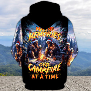 Bigfoot Making Memories One Campfire At A Time Christmas All Over Print Shirt