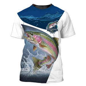 The River Strike Rainbow Trout Fishing All Over Print Shirt