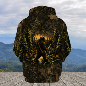 Black Bear Camouflage Hunting All Over Print