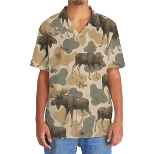 Moose Camouflage Men Polo Shirt