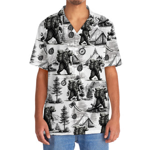 Vintage Wild Bear Go Camping Hawaiian Shirt
