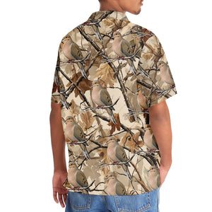 Camo Tree Branches Morning Dove Hawaiian Shirt