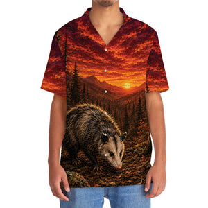 Opossum Hunting Burnt Sky Hawaiian Shirt