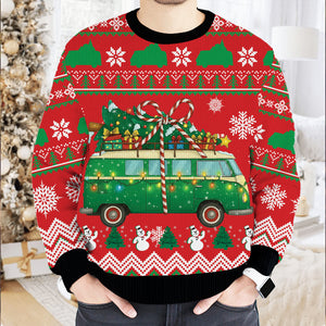 Christmas Camper Vans Ugly Sweater