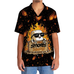 Funny Marshmallow Mayhem Camping Hawaiian Shirt