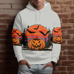 Retro Spooky Vintage Camping Vibes Halloween All Over Print Shirt