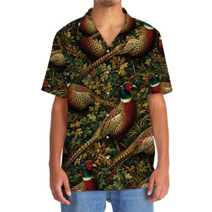 Vintage Wild Pheasant Hunting Hawaiian Shirt
