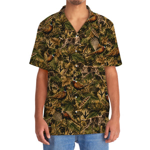 Pheasant Hunting Hex Camo Hawaiian Shirt