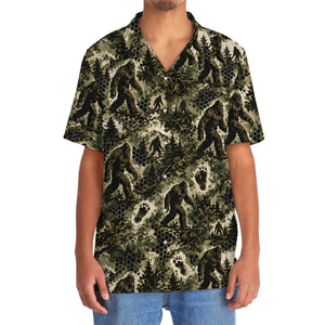 Tactical Hexagonal Bigfoot Camo Hawaiian Shirt