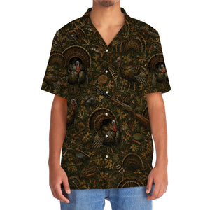Vintage Turkey Hunter Hawaiian Shirt