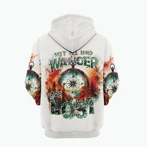 Compass Colorful Not All Who Wander Are Lost All Over Print
