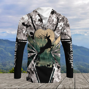 Deer Hunting Peaceful Forest All Over Print Shirt