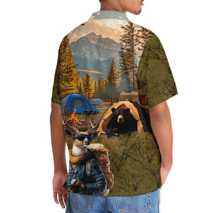 Camping In The Wild Forest Hawaiian Shirt