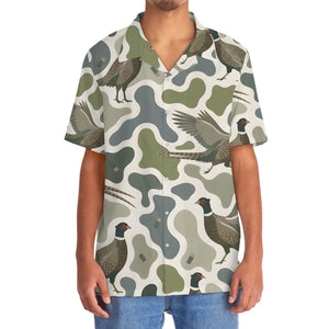 Pheasant Camouflage Hunting Funny Pattern Hawaiian Shirt