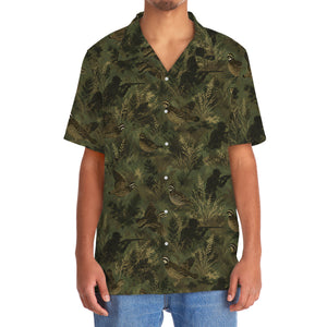 Camouflage Quail Hunting Pattern Hawaiian Shirt