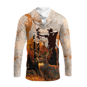 Vintage Deer Hunting Orange All Over Print Shirt