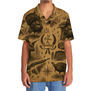 Vintage Wild Turkey Hunting Hawaiian Shirt