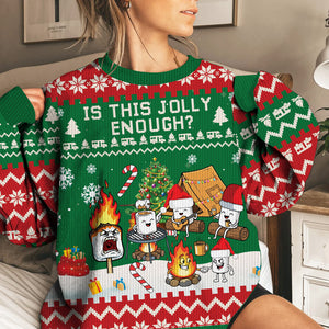 Burnt Marshmallow Christmas Ugly Sweater