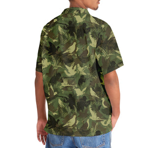 Camouflage Mourning Dove Pattern Hawaiian Shirt