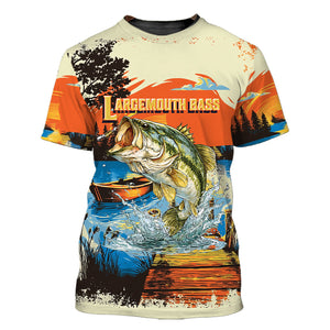 Largemouth Bass Jumping All Over Print Shirt