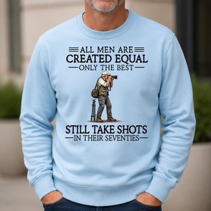 All Men Are Created Equal Only The Best Still Take Shots 70s - 6-CS2D-LightBlue