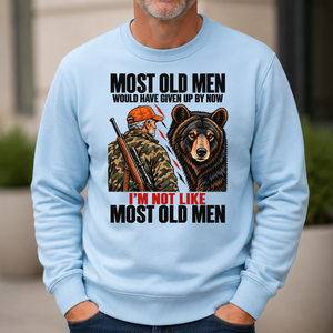 Bear Hunting Most Old Men Would Have Given Up By Now - 6-CS2D-LightBlue