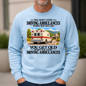 Don't Stop Driving Ambulances Vintage Art - 6-CS2D-LightBlue