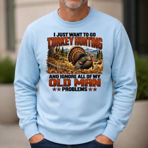 I Just Want To Turkey Hunting - 6-CS2D-LightBlue