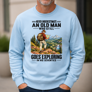 An Old Man Still Goes Exploring In His 70s - 6-CS2D-LightBlue
