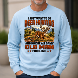 I Just Want To Go Deer Hunting - 6-CS2D-LightBlue