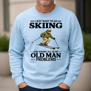I Just Want To Go Skiing - 6-CS2D-LightBlue