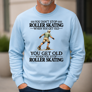 Don't Stop Roller Skating - 6-CS2D-LightBlue