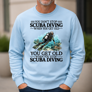 Don't Stop Scuba Driving - 6-CS2D-LightBlue