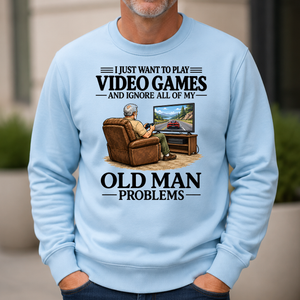 I Just Want To Play Video Games - 6-CS2D-LightBlue