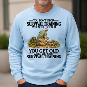 Don't Stop Survival Training Vintage Art - 6-CS2D-LightBlue