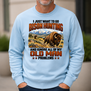 I Just Want To Bison Hunting - 6-CS2D-LightBlue