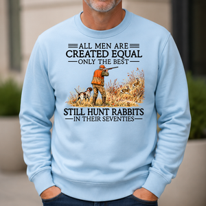 All Men Are Created Equal Rabbits Hunting 70s Vintage - 6-CS2D-LightBlue